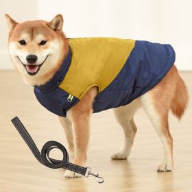 Vest Medium Sized Large Dog Cotton Suit (Option: Yellow with rope-5XL)